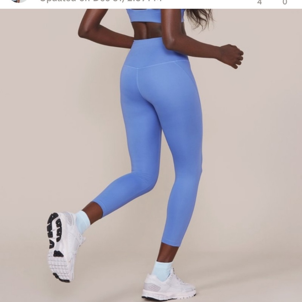 Girlfriend Collective High Rise Full Length Legging Periwinkle Size Small rare - Picture 1 of 7